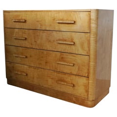 An Art Deco Satin Birch Chest of Drawers