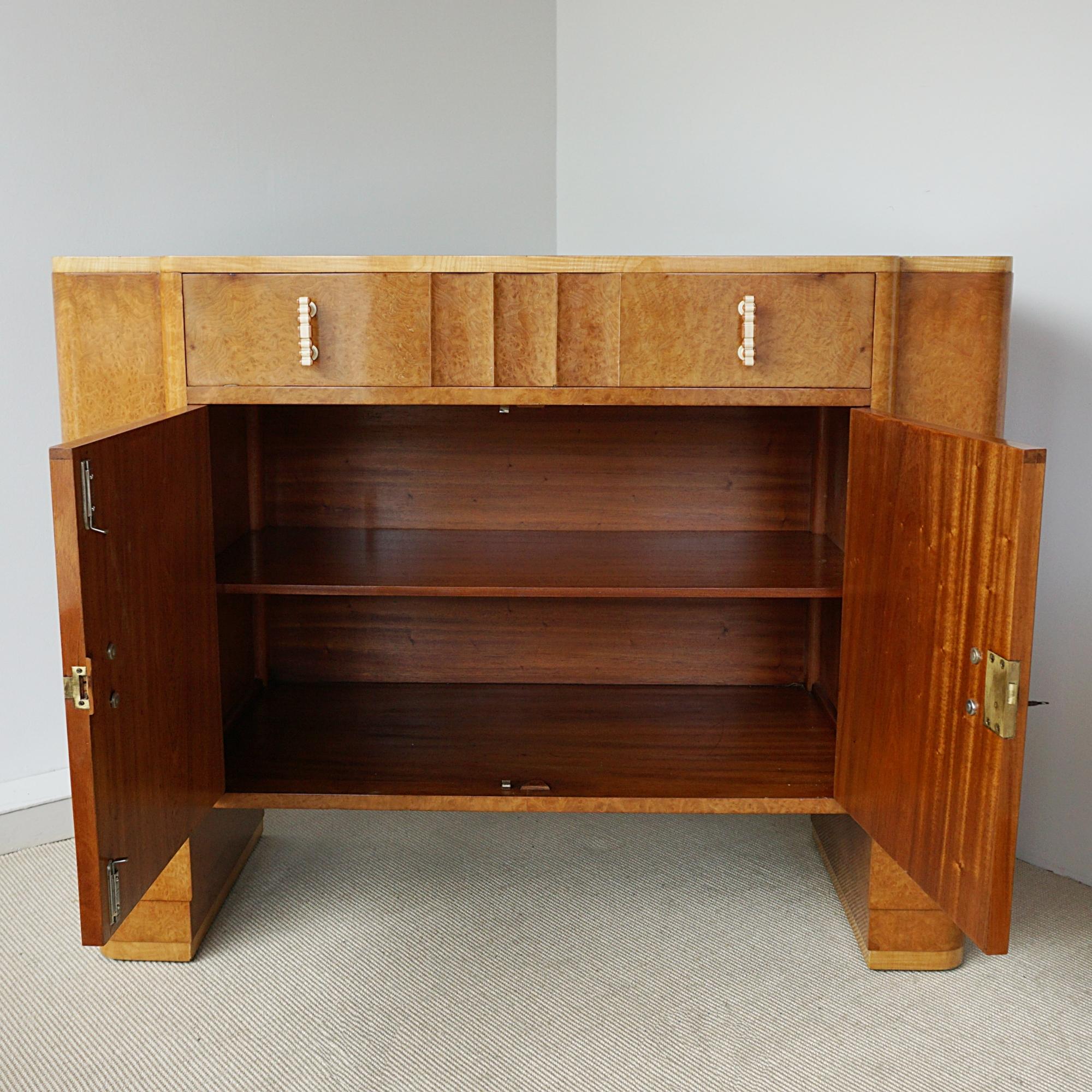 English An Art Deco Sideboard by Harry & Lou Epstein