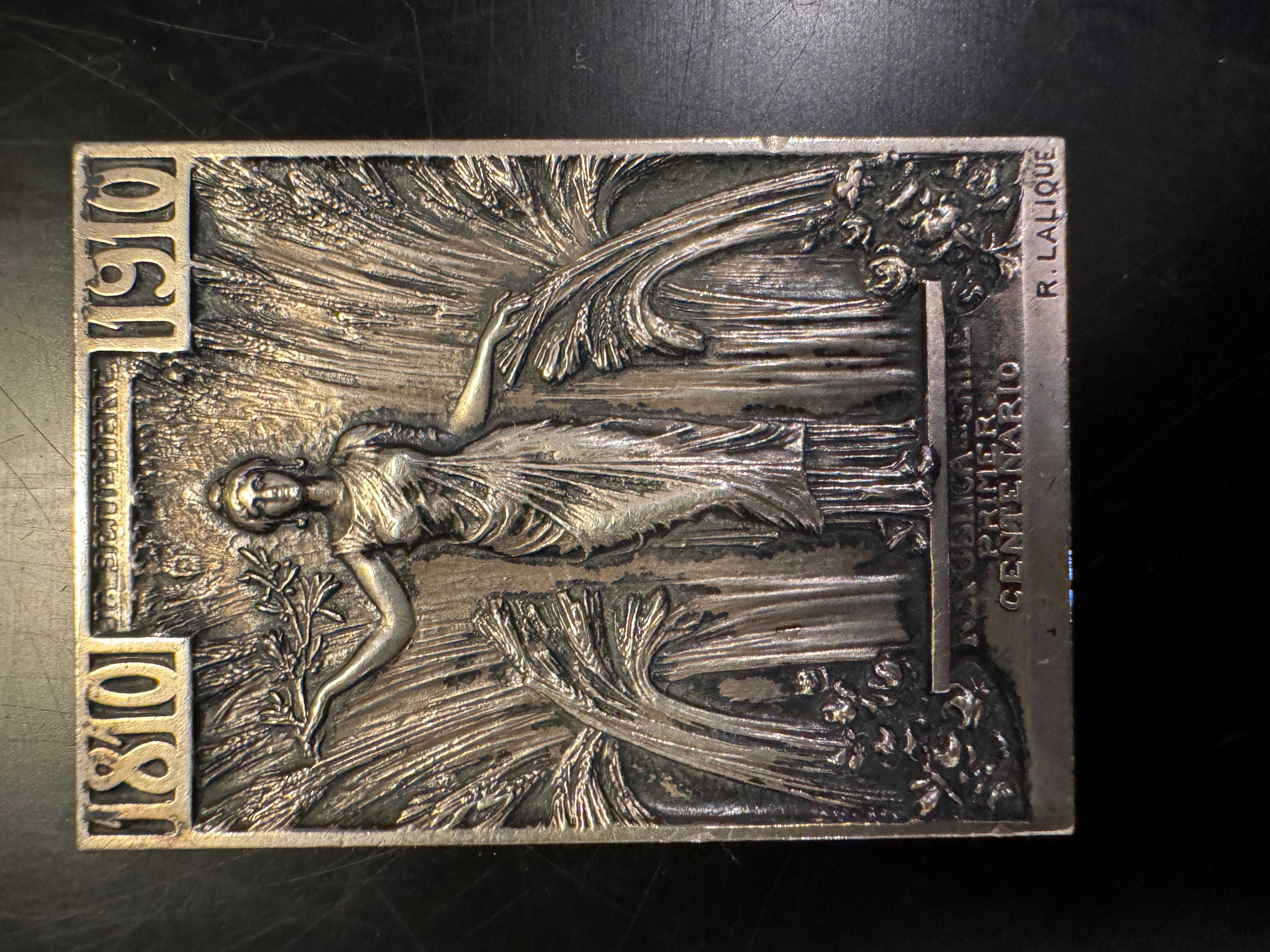 Una placca d'argento Art Deco di René Lalique in vendita 1