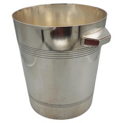 An Art Deco silver plated champagne bucket by Wiskemann An Art Deco silver plated champagne bucket by Wiskemann