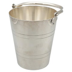 Seau à glace Art Déco en métal argenté de Suckling 
Co