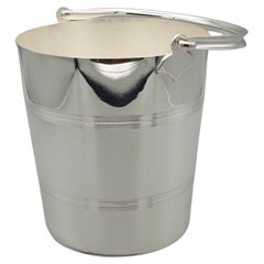 An Art Deco silver plated ice bucket by Suckling 
Co.