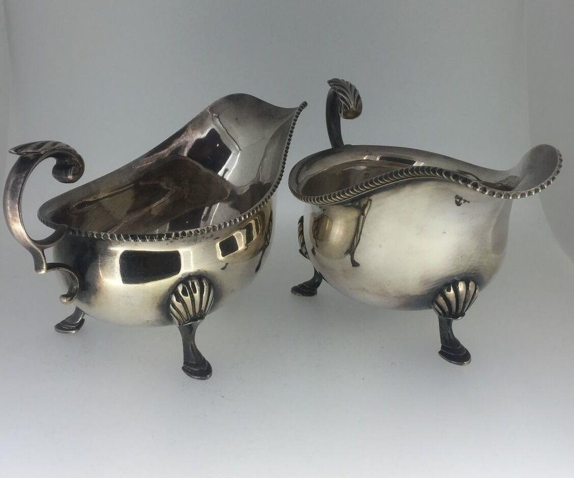 Un'Art-Deco in argento placcato Sauce Boats. Harrods, Londra, anni '30 circa. in vendita 4
