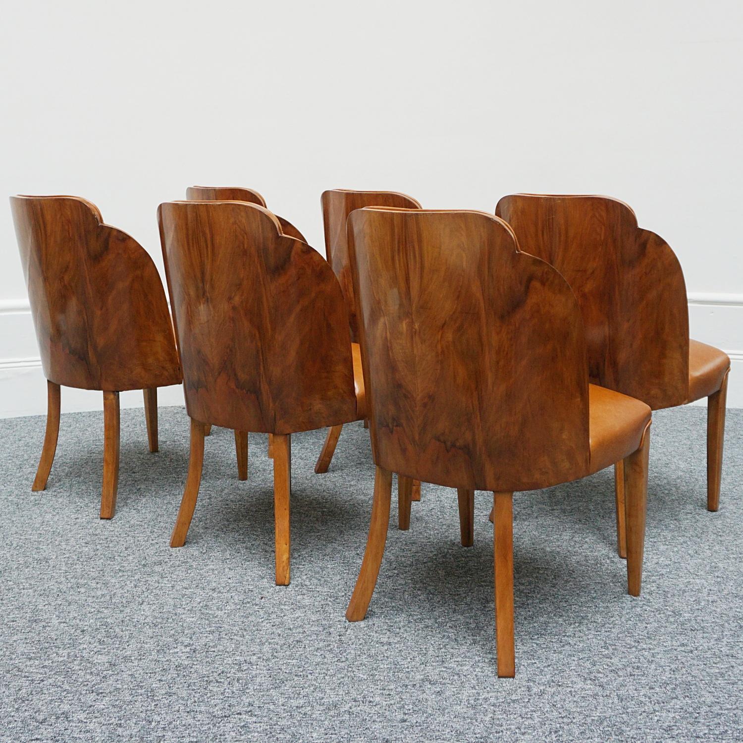 Art Deco Six Seater Dining Suite by Harry & Lou Epstein 6
