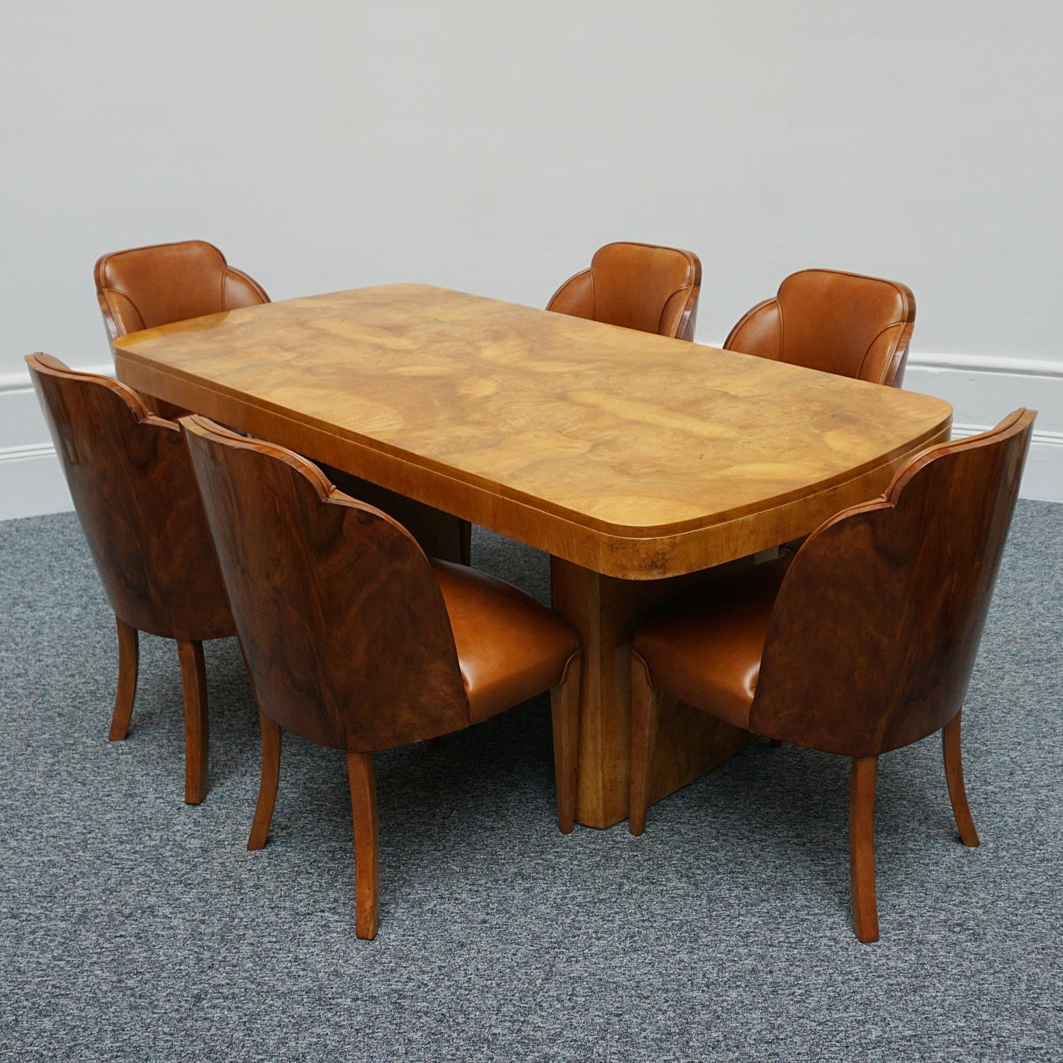 Art Deco Six Seater Dining Suite by Harry & Lou Epstein 2