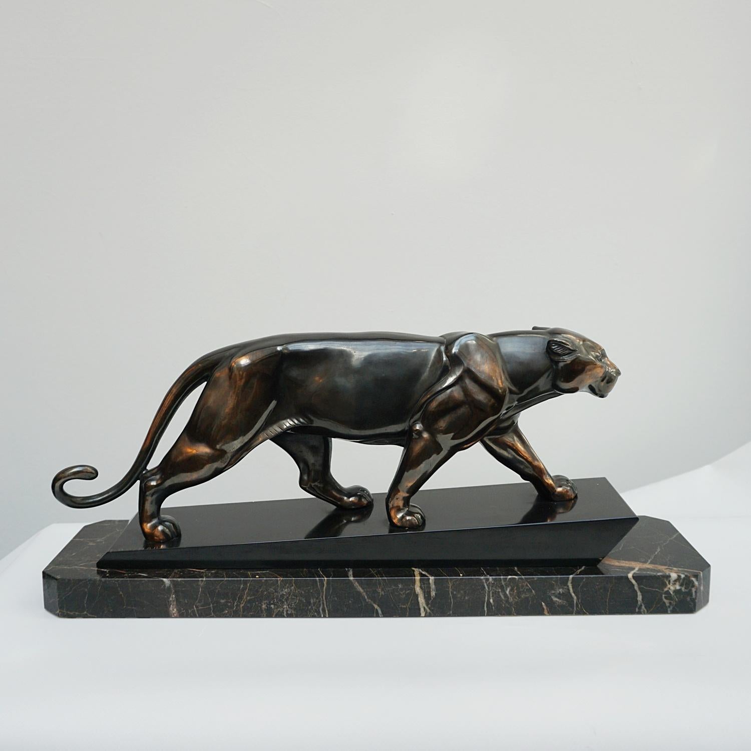 Mid-20th Century An Art Deco Spelter Sculpture by Irénée Rochard