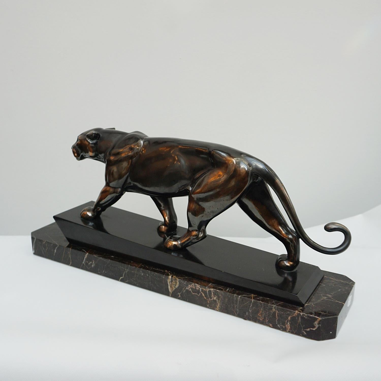 An Art Deco Spelter Sculpture by Irénée Rochard 4
