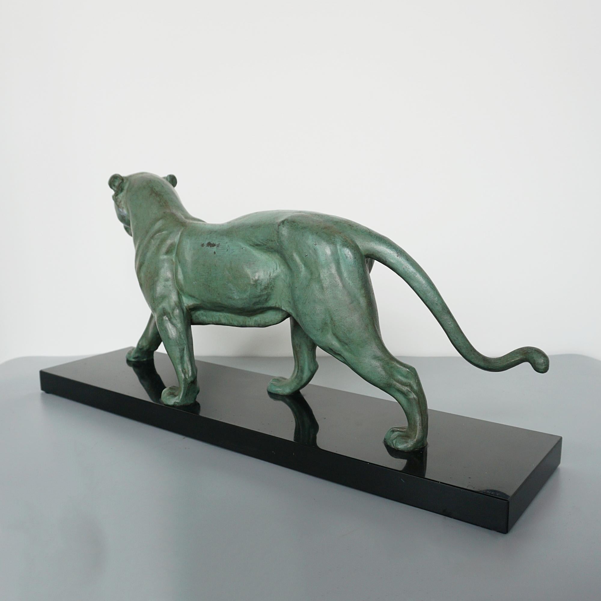 An Art Deco Striding Panther by Plagnet 1