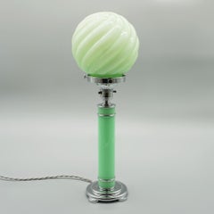 An Art Deco Style Chrome Table Lamp