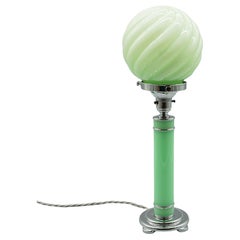 An Art Deco Style Chrome Table Lamp