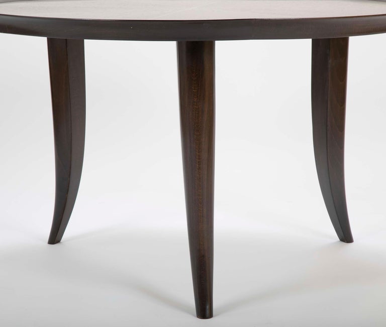 Art Deco Style Coffee Table Inlaid with Faux Ivory For Sale at 1stDibs