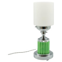 An Art Deco Style Cylindrical Table Lamp