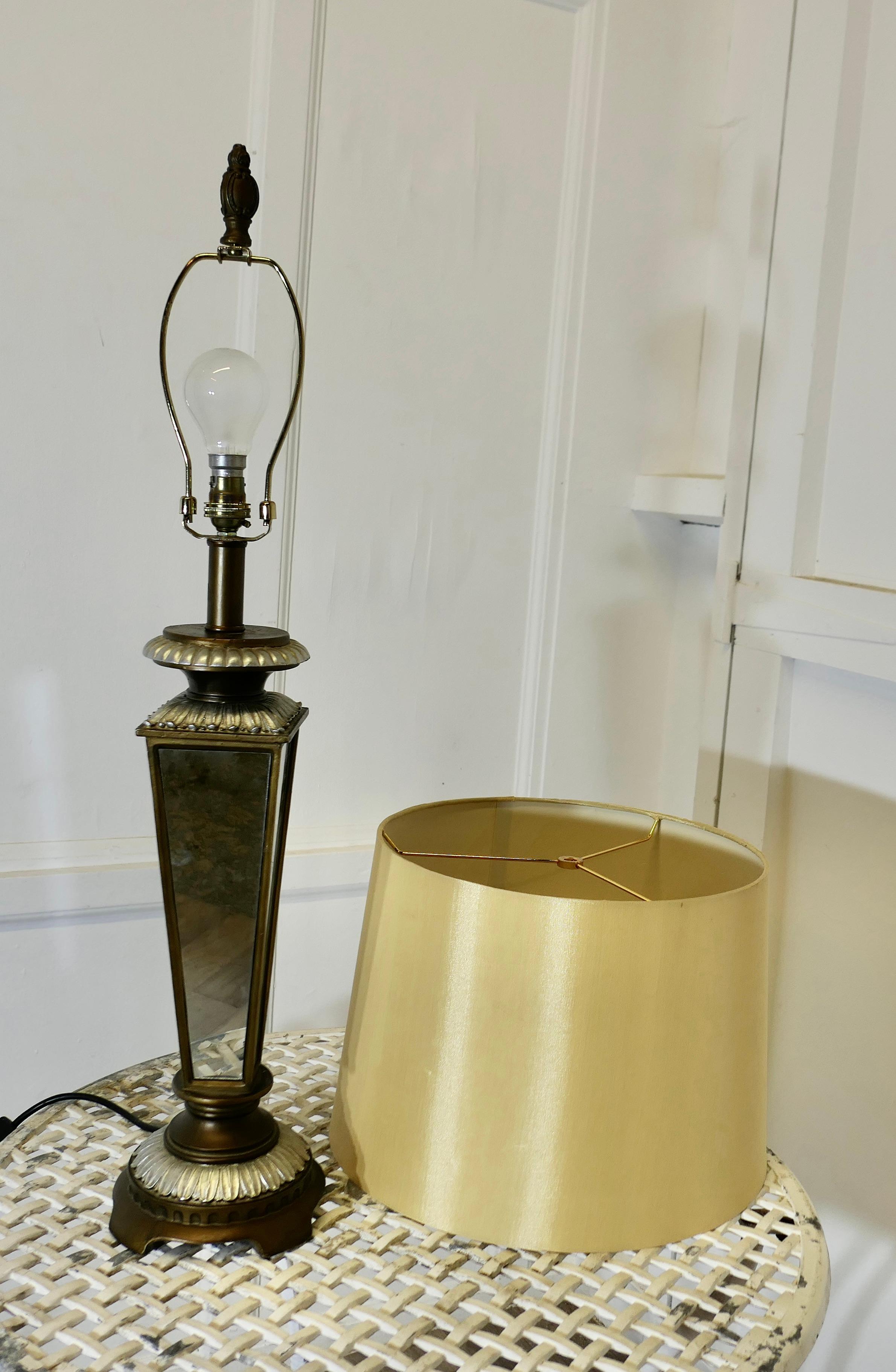 An Art Deco Style Mirror Table Lamp For Sale 2