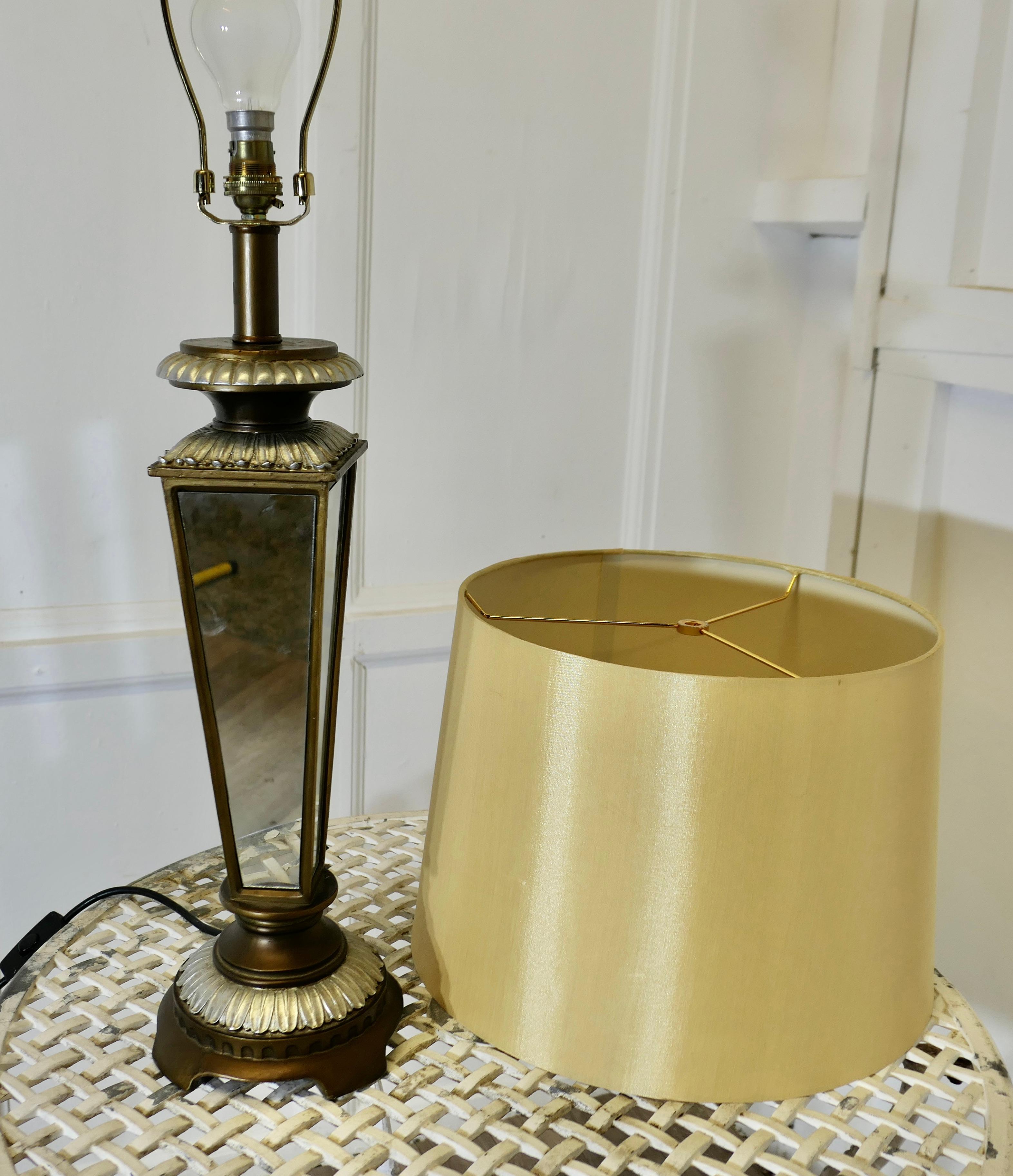 An Art Deco Style Mirror Table Lamp For Sale 3