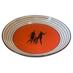 An Art Deco Style Porcelain Round Bowl Designed by Gio Ponti for Richard Ginori