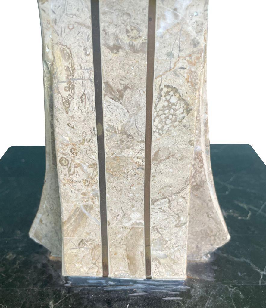 Lampadaire en marbretessel de style Art Déco de Maitland Smith en vente 5