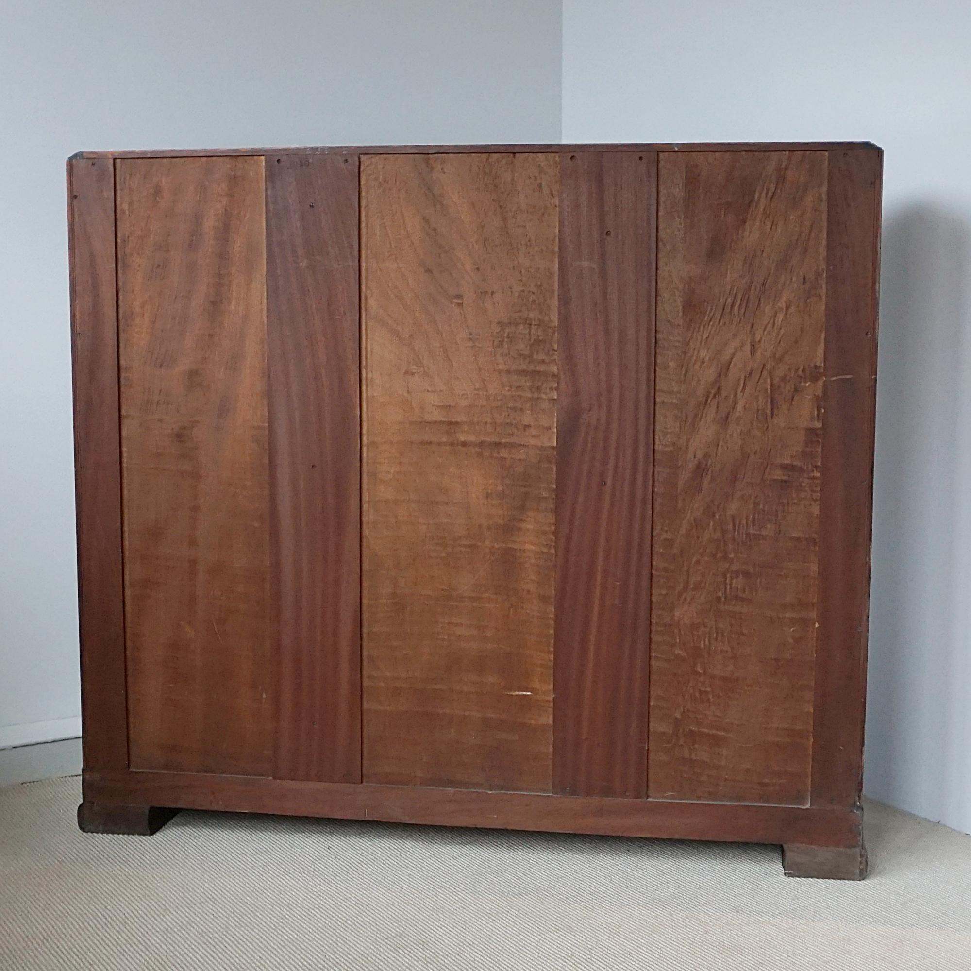 An Art Deco Walnut and Macassar Ebony Cabinet by Heal's of London 8