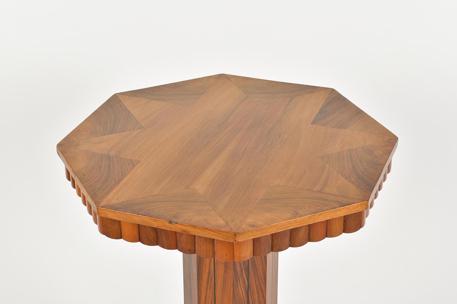 20th Century Art Deco Walnut Side Table