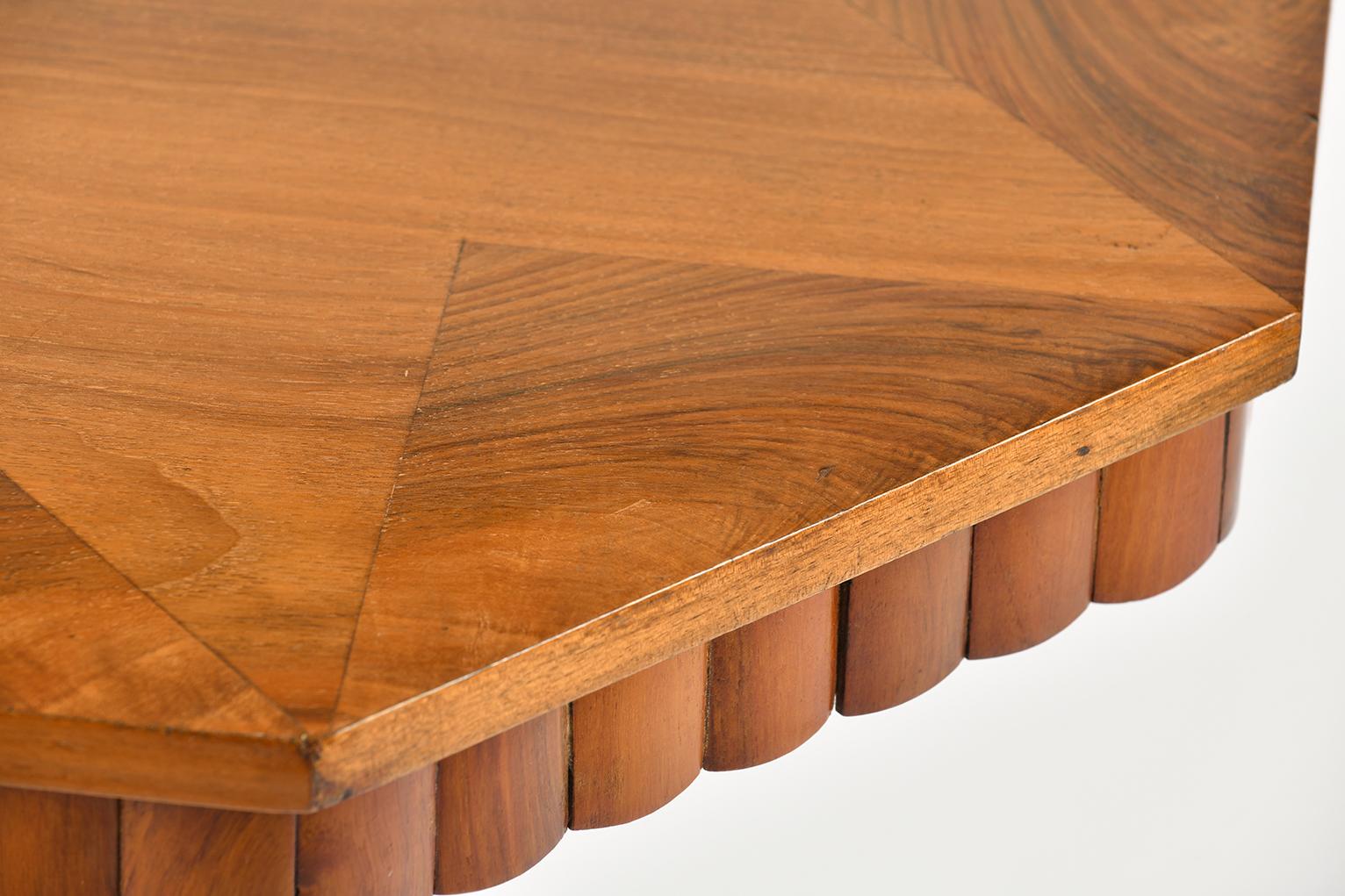 Art Deco Walnut Side Table 2
