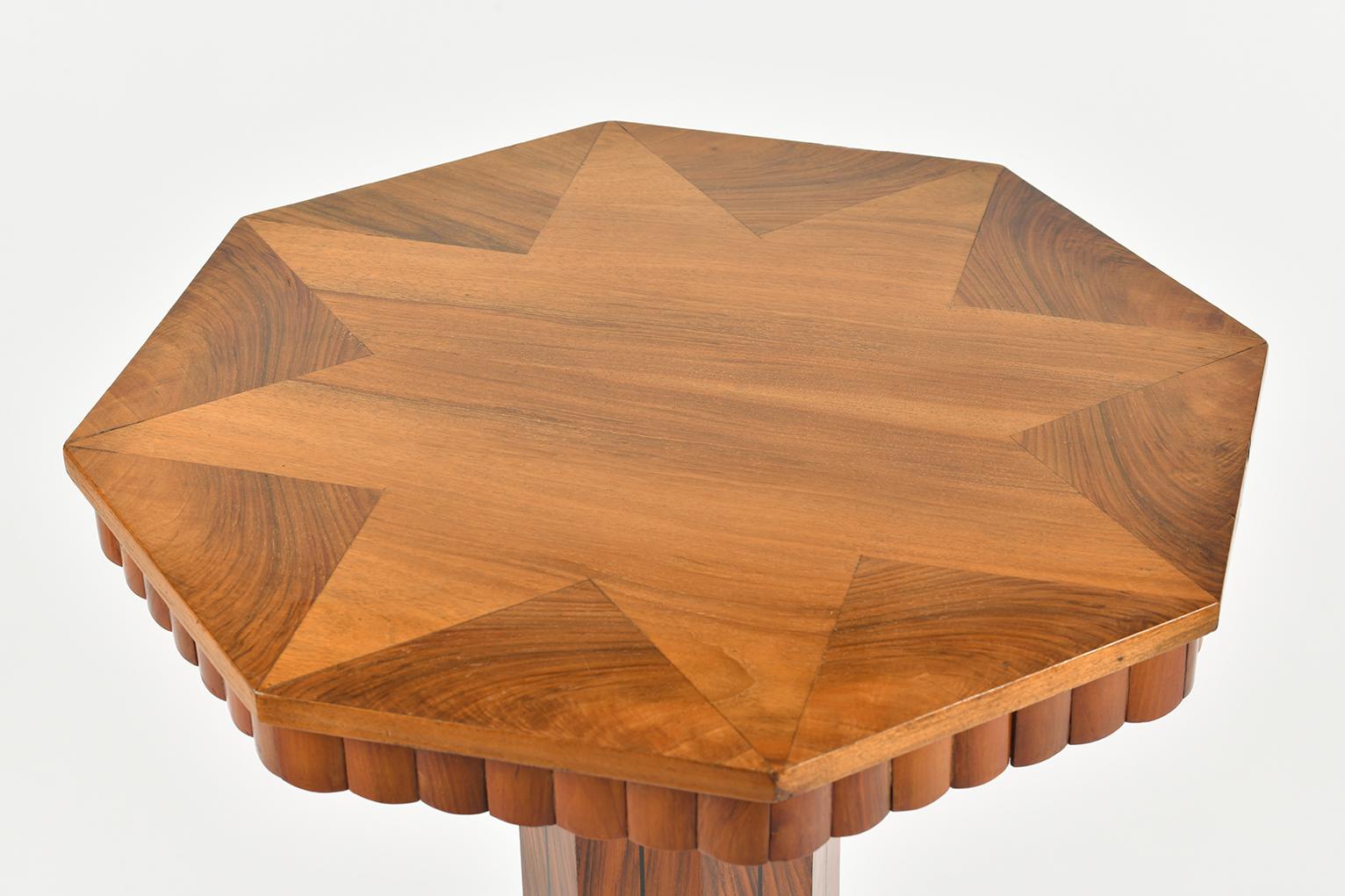 Art Deco Walnut Side Table 3