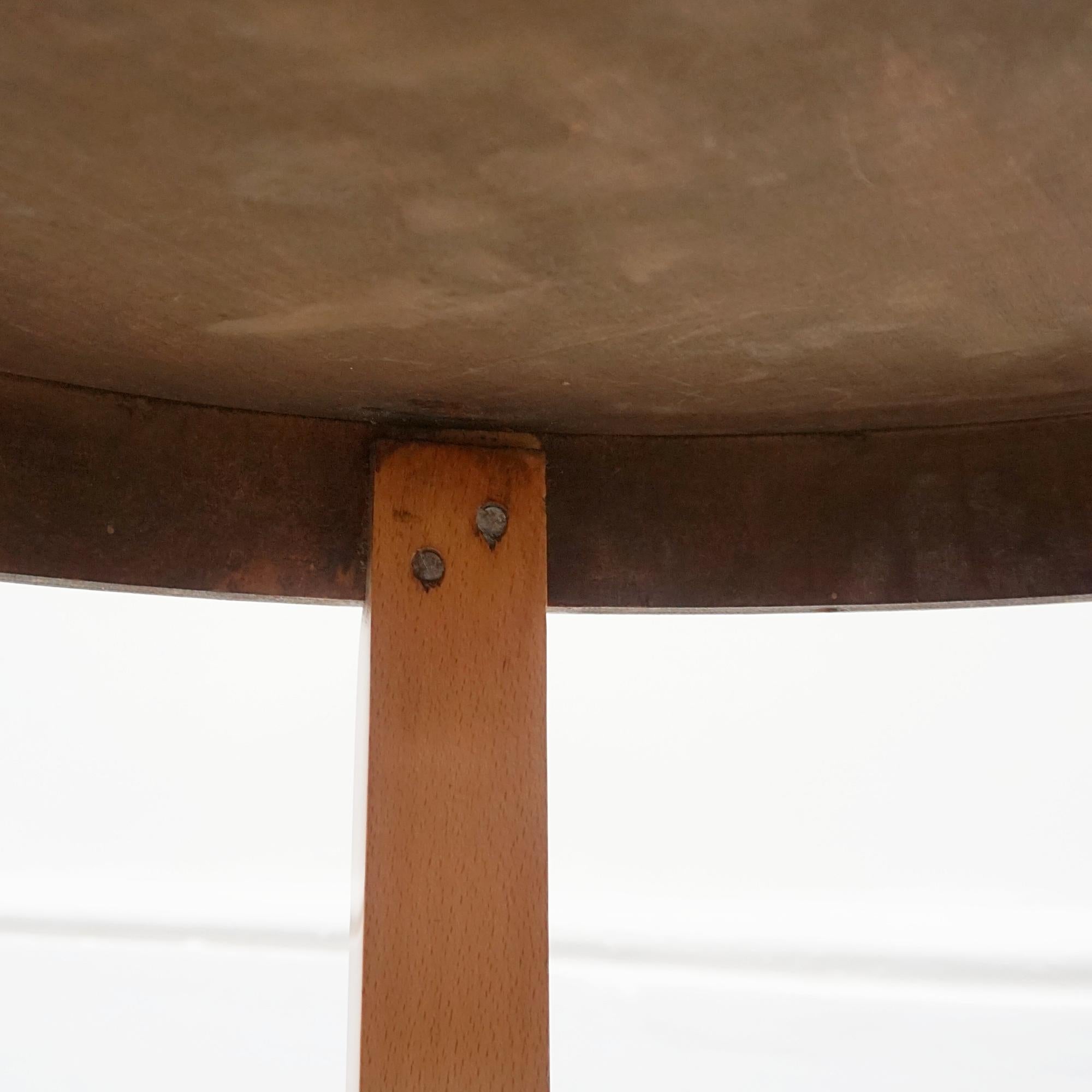 An Art Deco Walnut Side Table For Sale 3