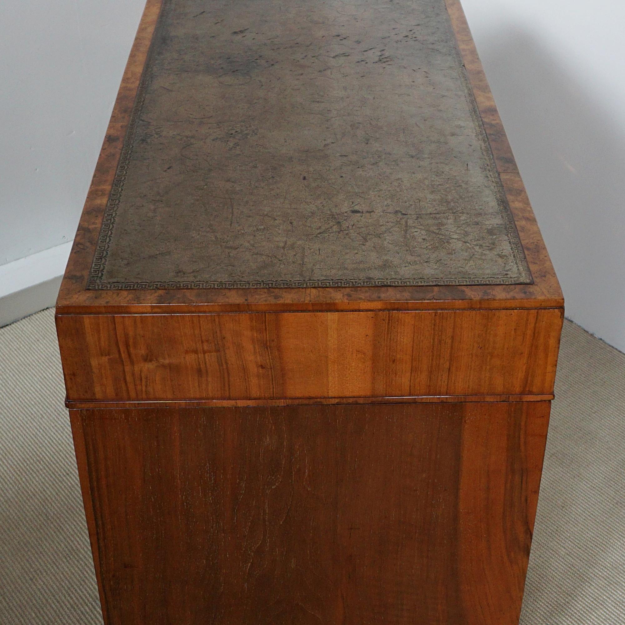 An Art Deco Writing Desk Attributed to Heal's Burr and Figured Walnut 5