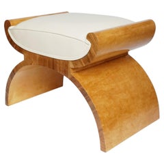 Art Deco X-Framed Stool by Harry & Lou Epstein