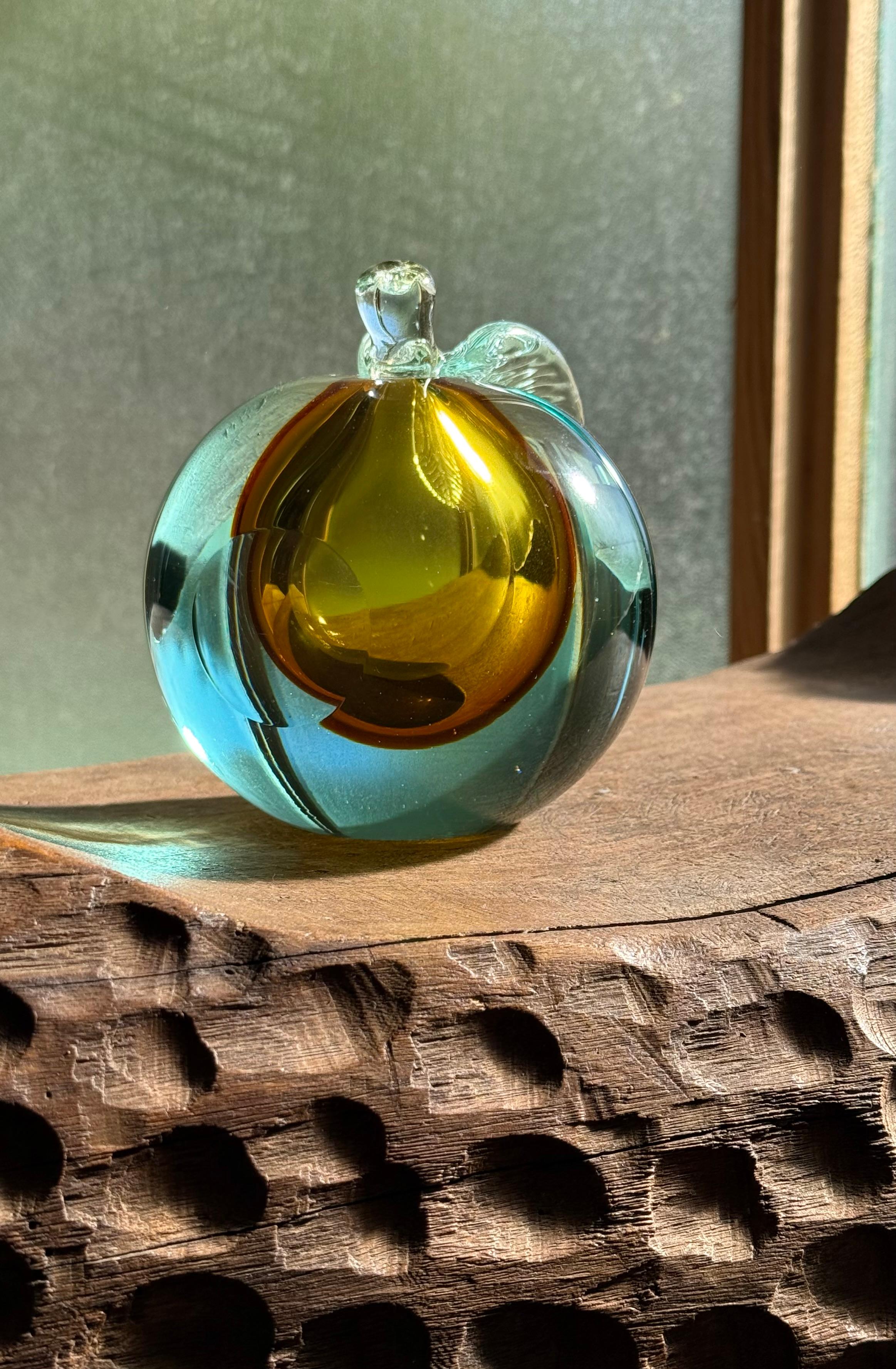 Scultura di mele in vetro artistico a Murano, XX secolo in vendita 6