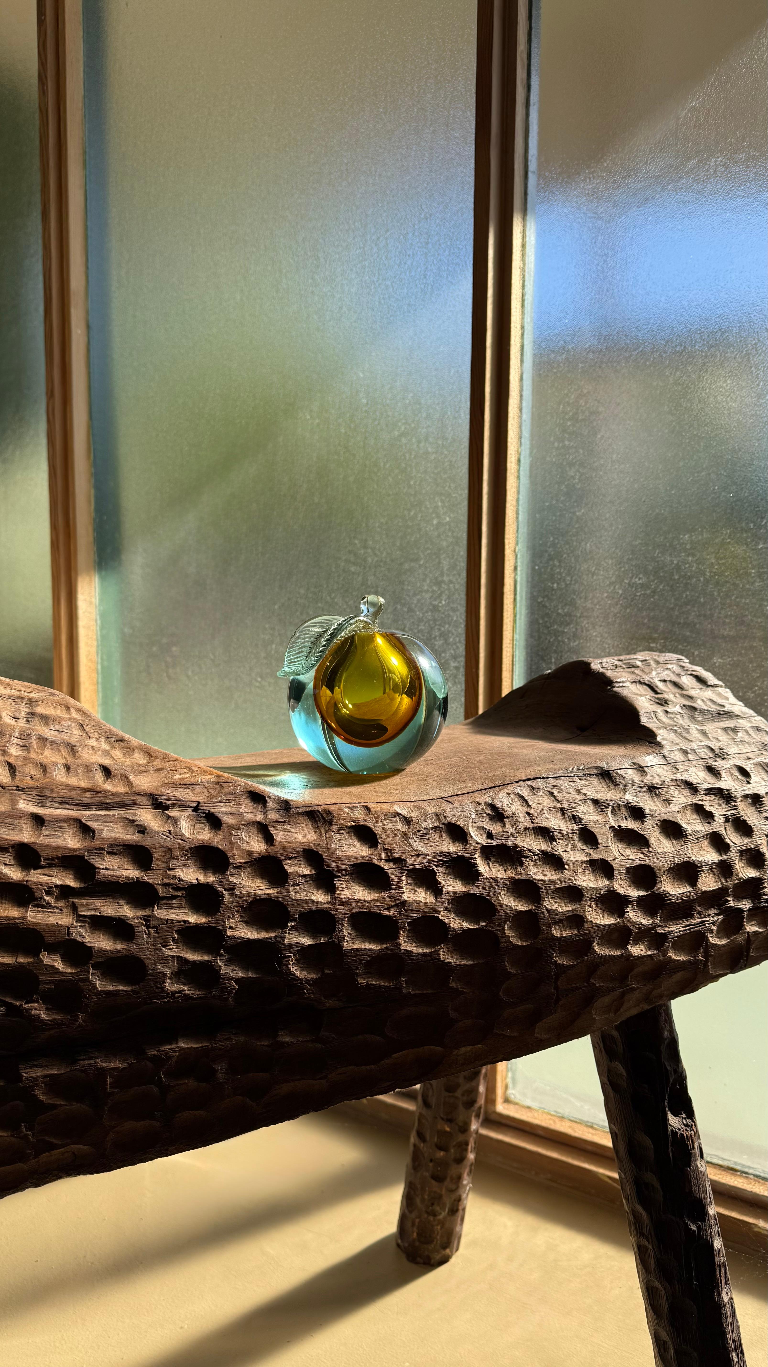 Scultura di mele in vetro artistico a Murano, XX secolo in vendita 1