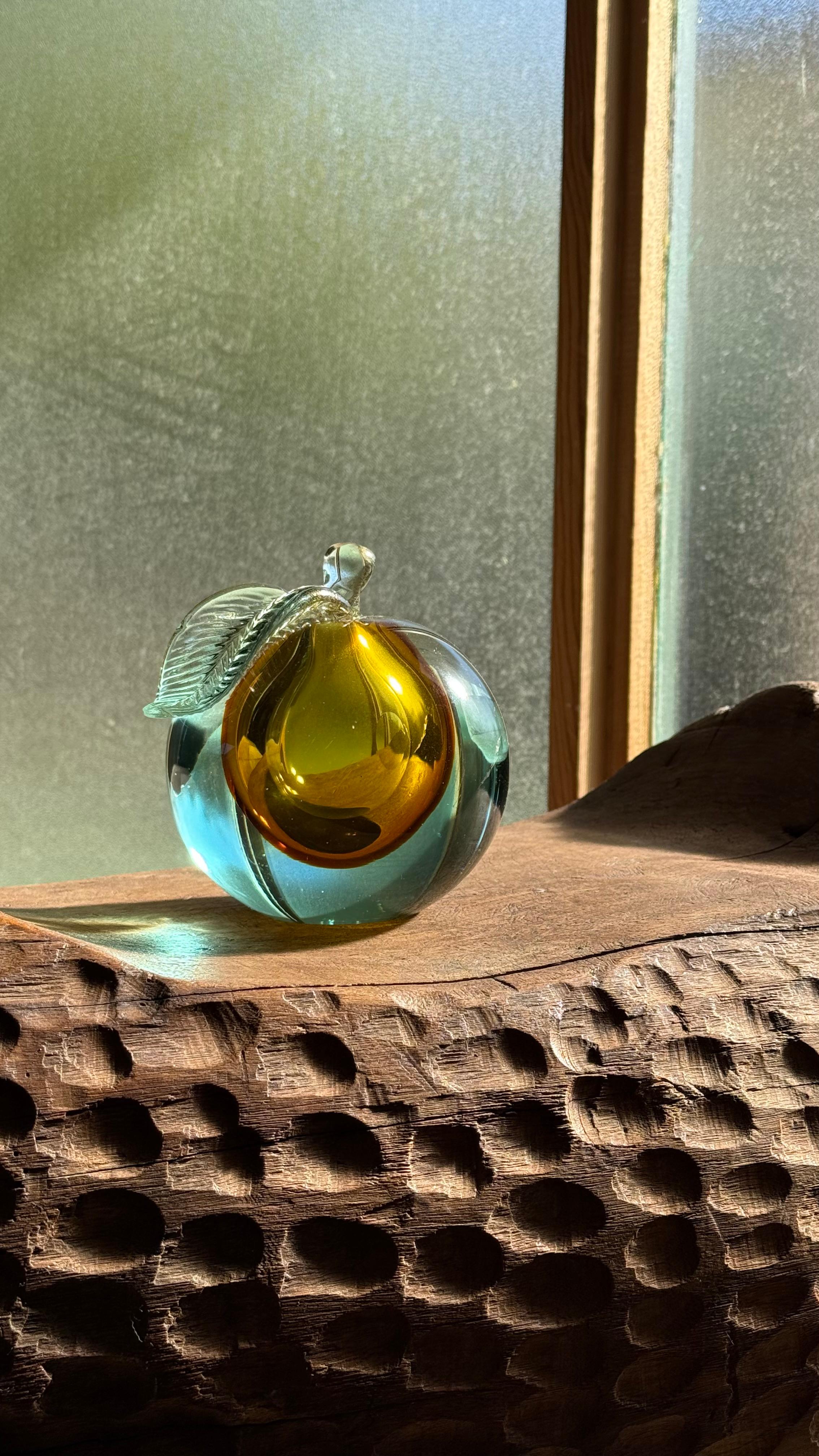Scultura di mele in vetro artistico a Murano, XX secolo in vendita 2