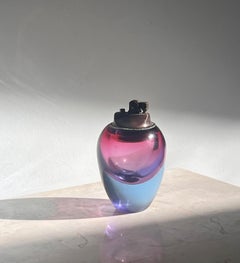 Briquet de table en verre d'art de Murano, milieu du 20e siècle