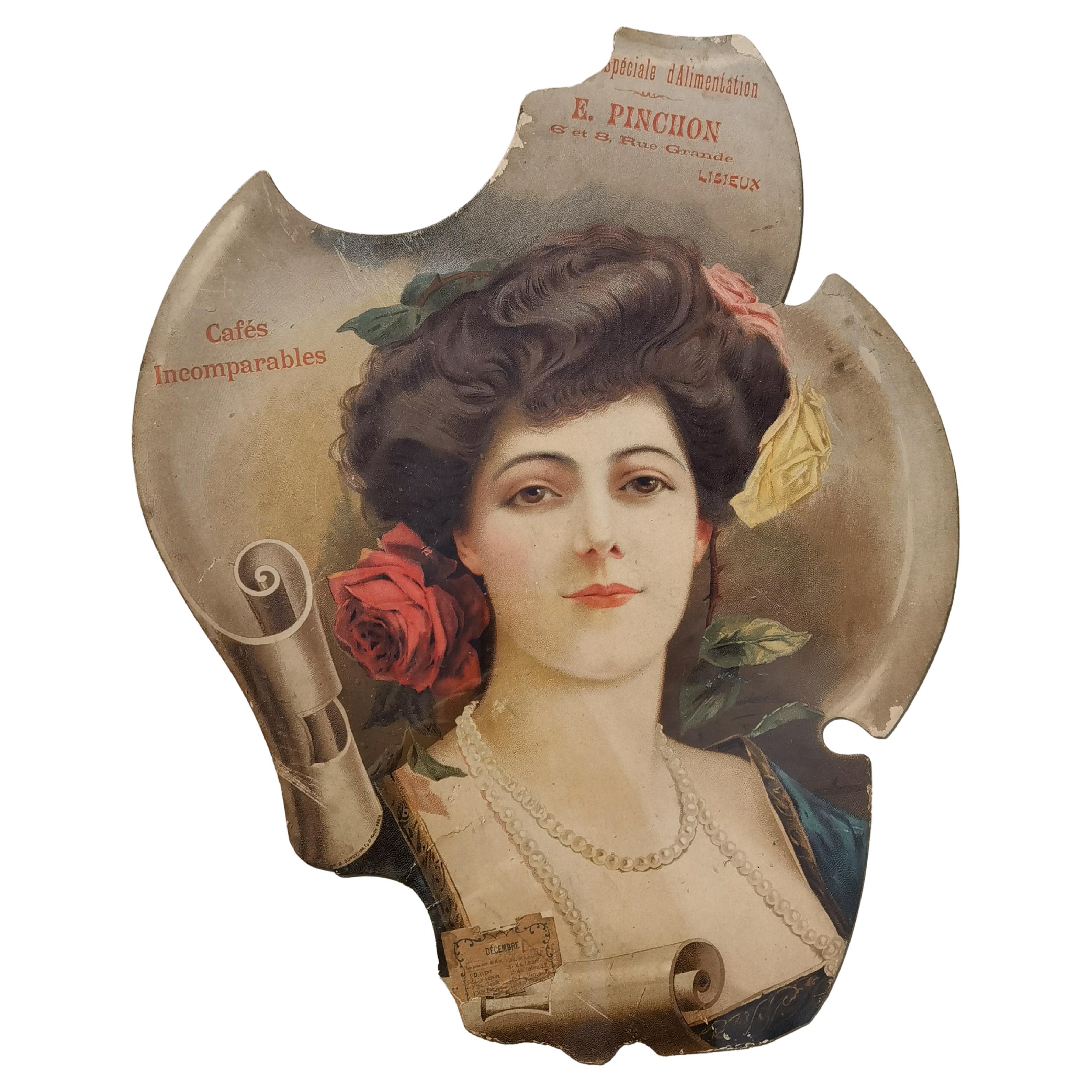 UN CARTEL ART-NOUVEAU "Années Folles", Francia 1900