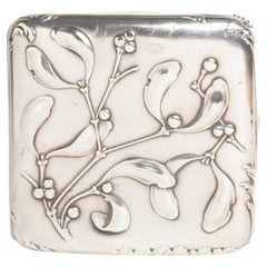 French Art Nouveau Silver Cigarette Case By Charles Murat