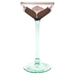 Bicchiere da liquore in stile art nouveau della vetreria Ehrenfeld di Colonia, 1902 ca.