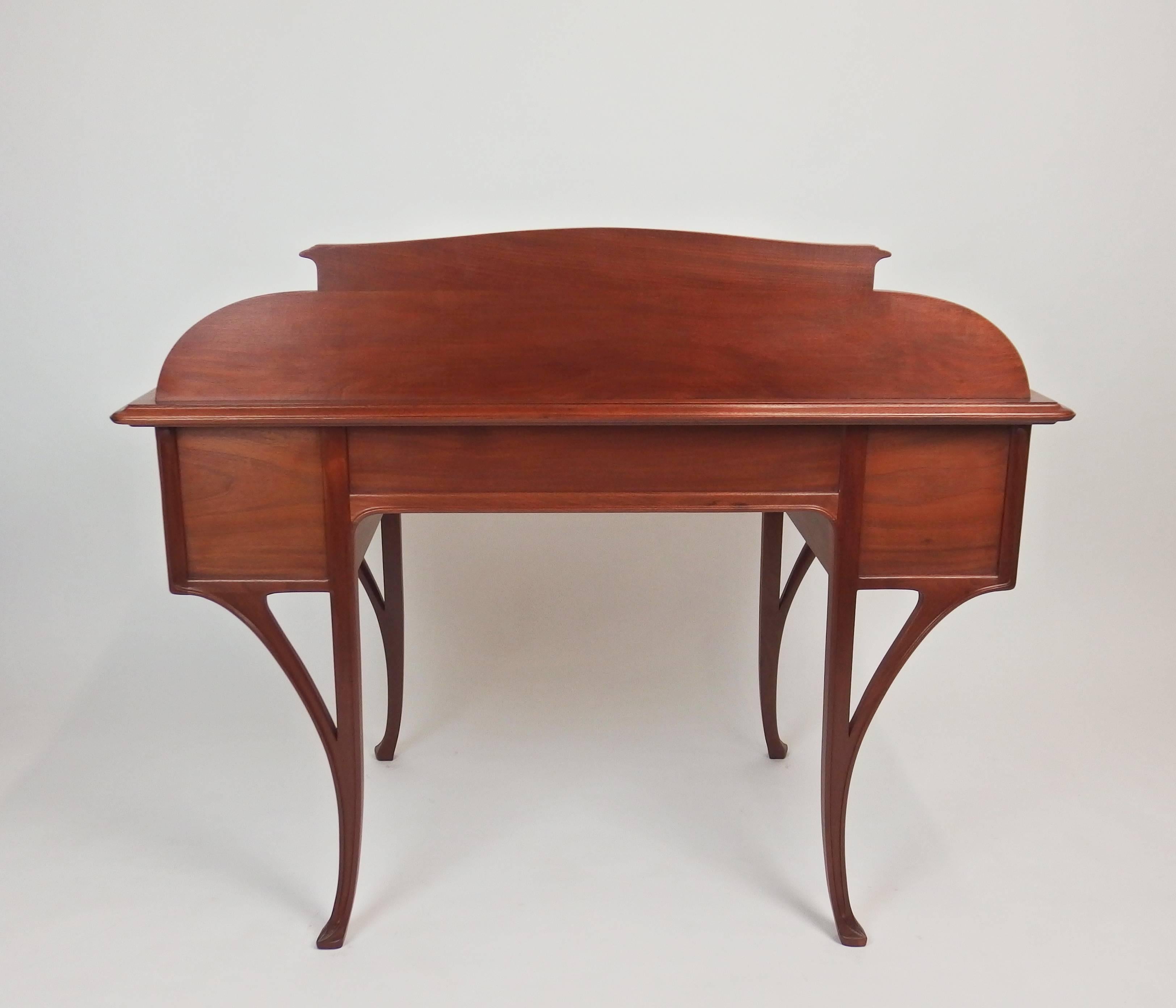 Art Nouveau Mahogany Desk by Edouard Diot 7