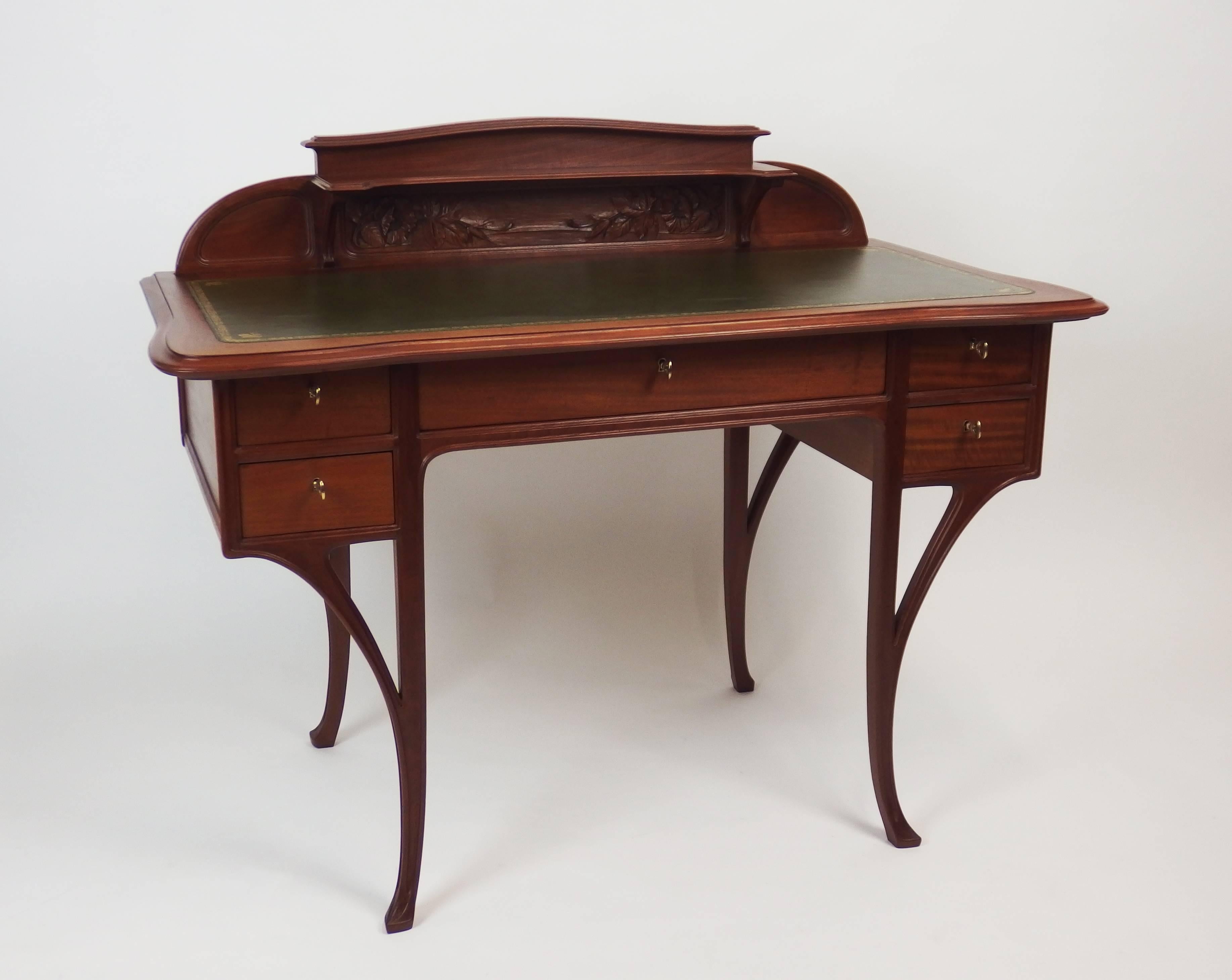 This functional and graceful desk belonging to the 