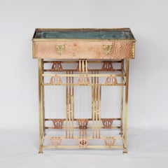 Art Nouveau Planter Attributed to Belgian Architect Gustav Serrurier, Bovy