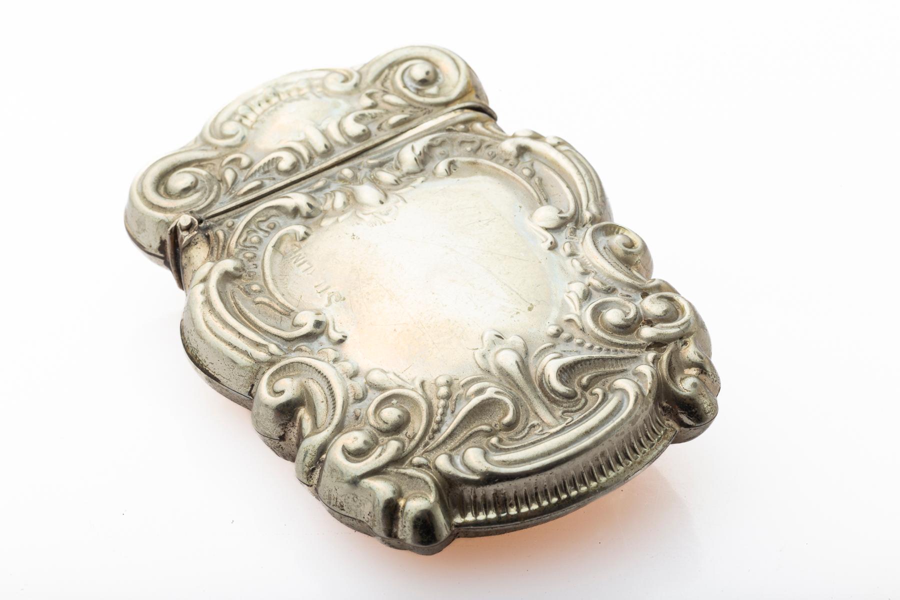 An Art Nouveau Purest Silver Sterline Match Safe c.1900 For Sale 2