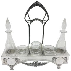 Jugendstil Serveware, Ceramics, Silver and Glass