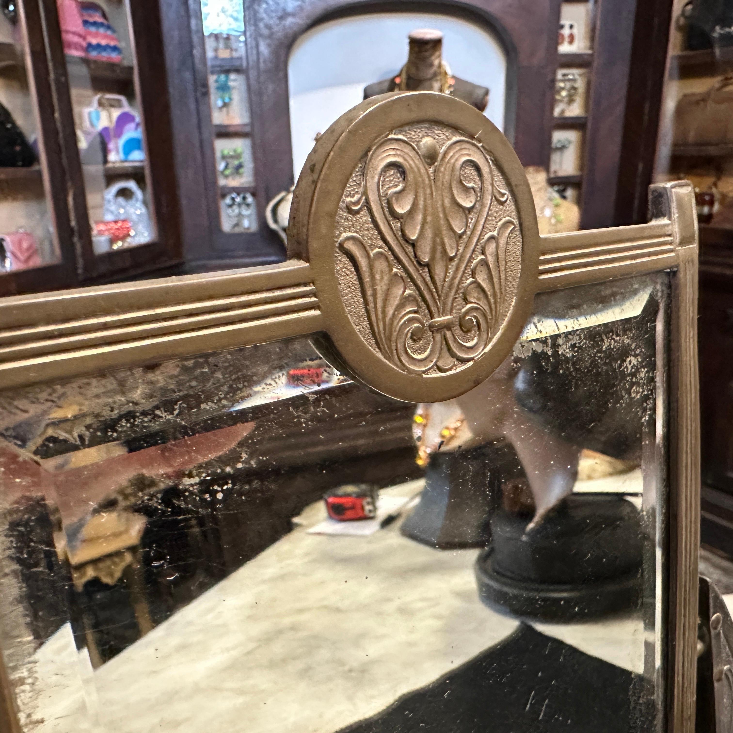 An Art Nouveau Silver Plated Table Vanity Mirror by W.M.F. For Sale 3