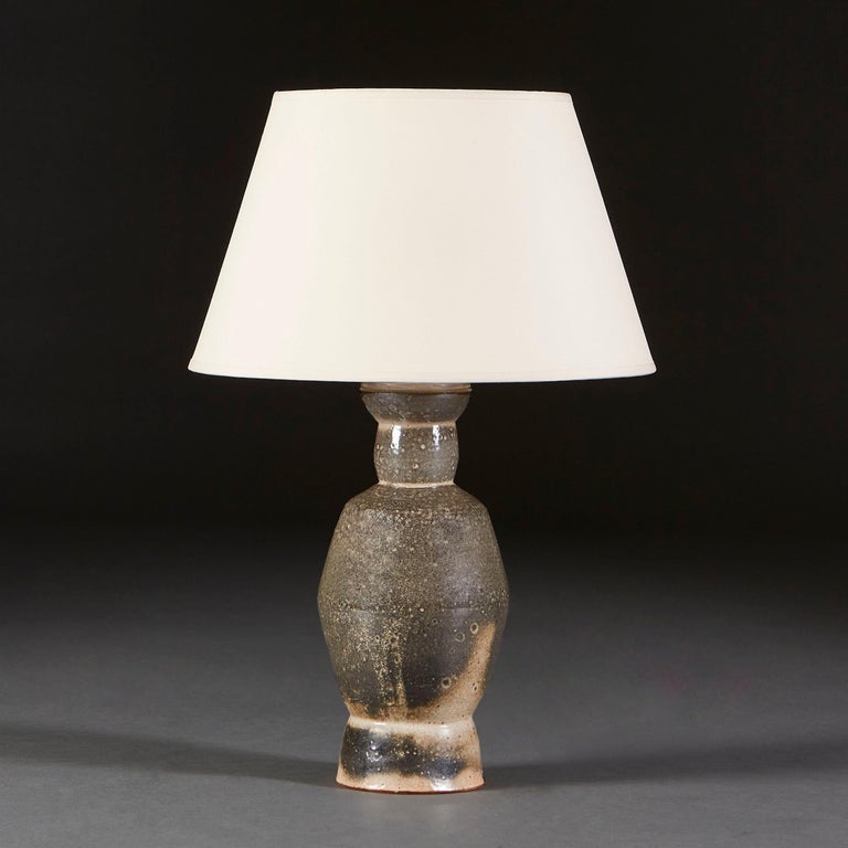 Art Pottery Vase as a Lamp at 1stDibs