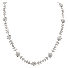 Artful 6.50 Carat Diamond Necklace of High End Jewellery