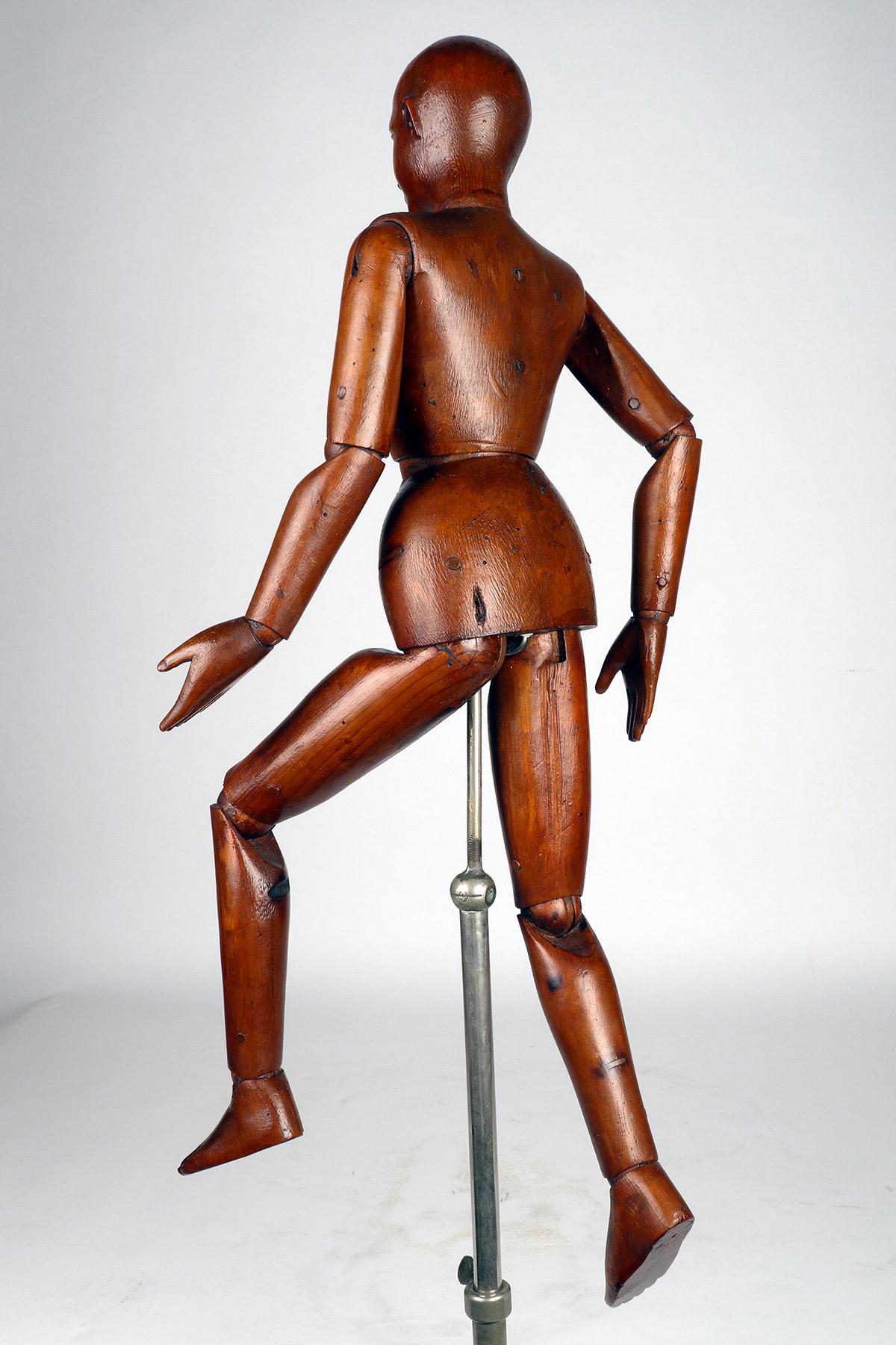 Iron An articulated artist Dummy, Italy end of 19th century.  For Sale