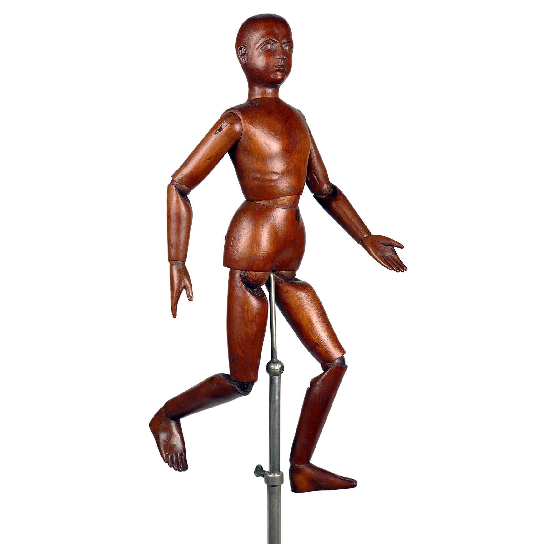 An articulated artist Dummy, Italy end of 19th century. 