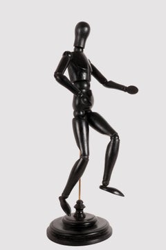 An articulated artist dummy, made out of ebonized wood, France 1920.