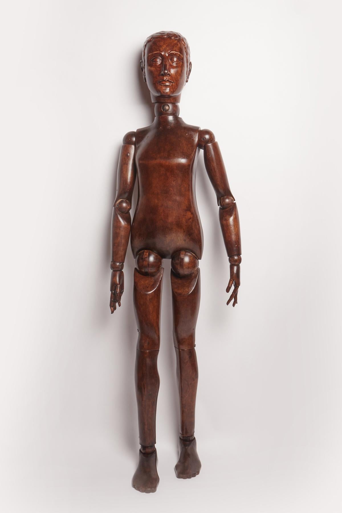 Modelo articulado de artista a tamaño natural, Italia finales del siglo XIX. Italiano en venta