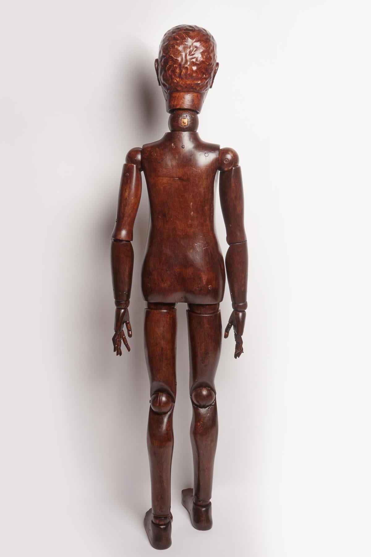 Modelo articulado de artista a tamaño natural, Italia finales del siglo XIX. en Bueno estado para la venta en Milan, IT