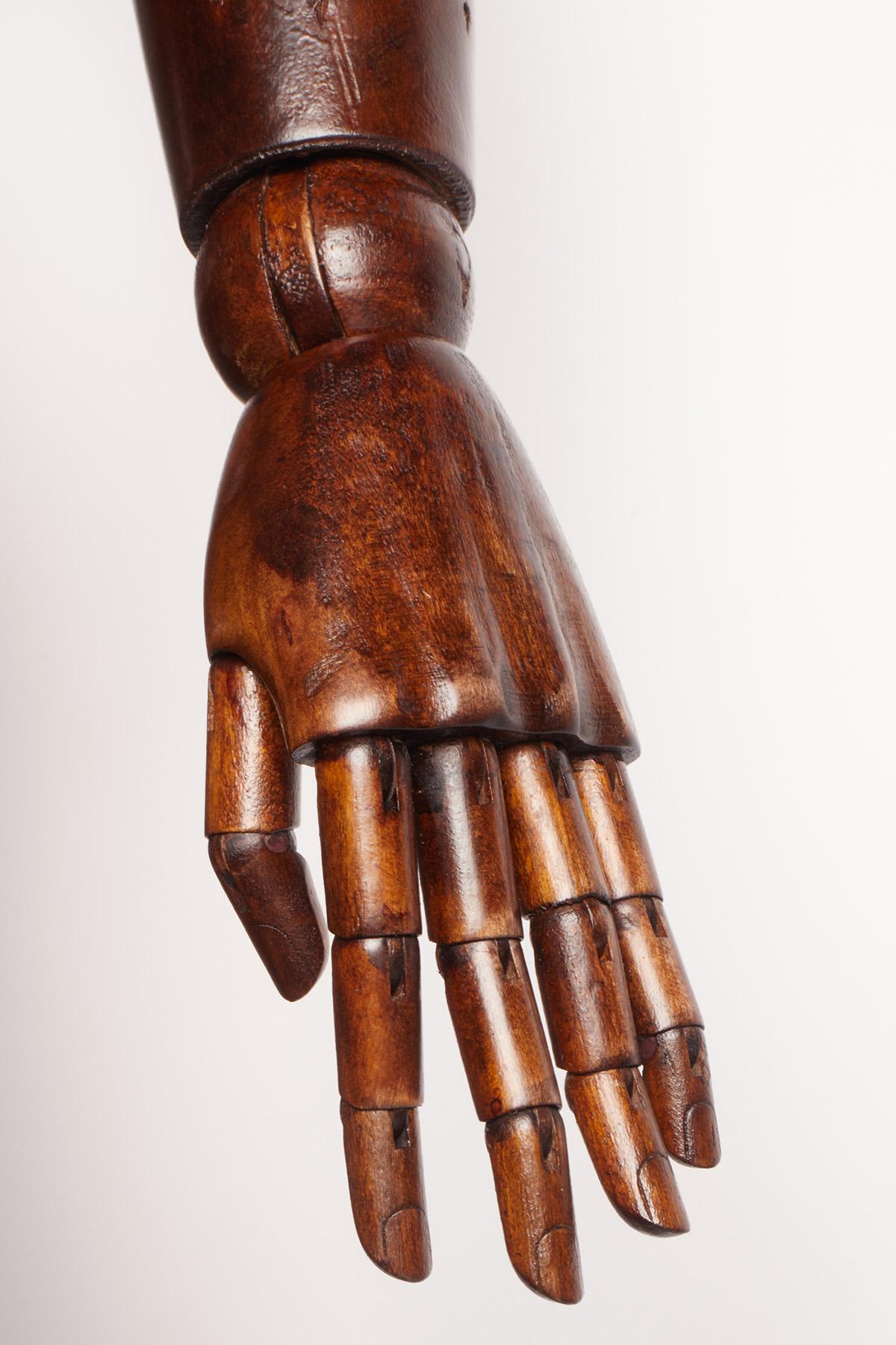 Modelo articulado de artista a tamaño natural, Italia finales del siglo XIX. Madera en venta