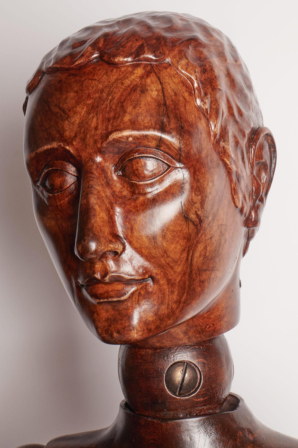 Modelo articulado de artista a tamaño natural, Italia finales del siglo XIX. en venta 2