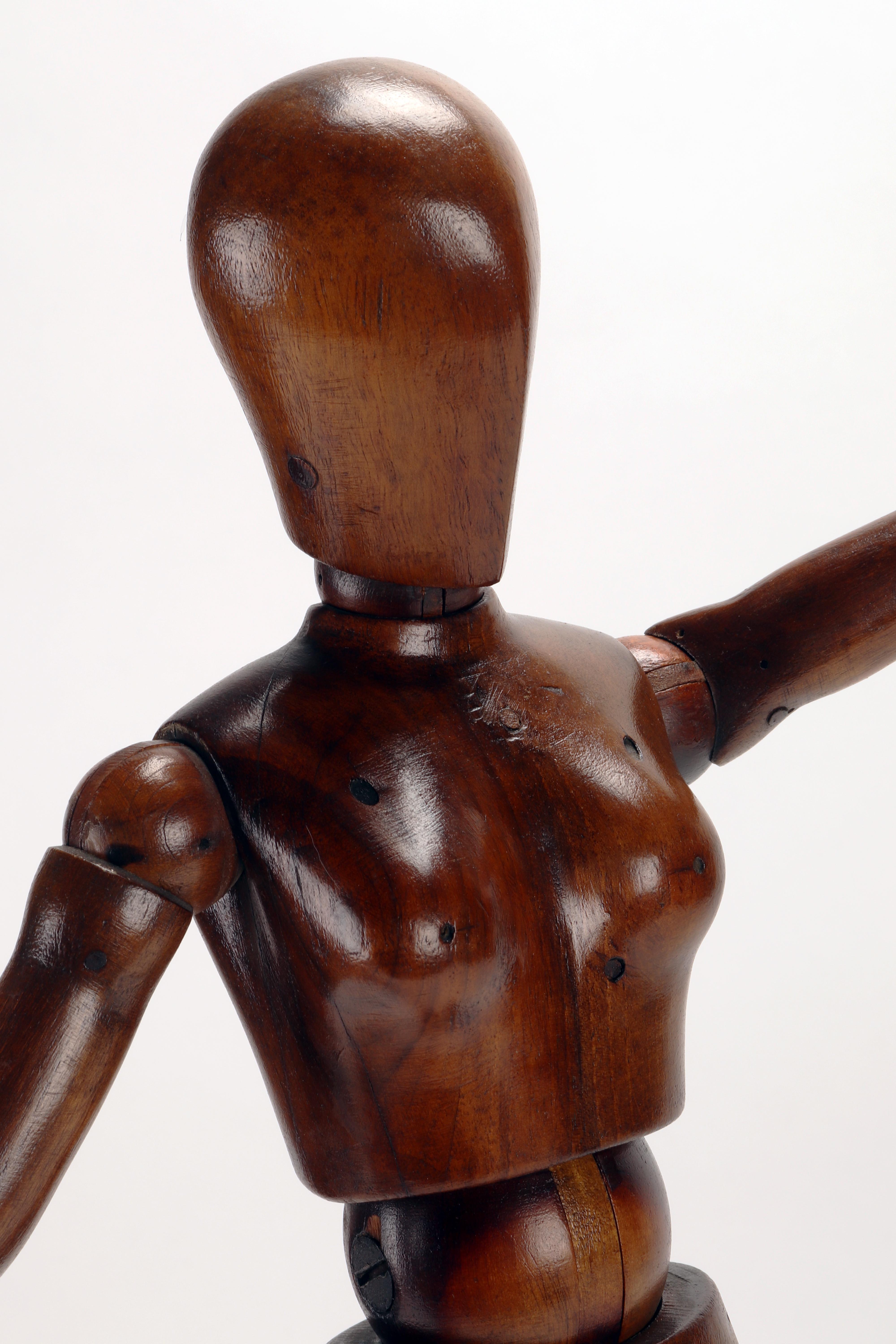 20th Century Articulated Woman Artist Model, France, 1920